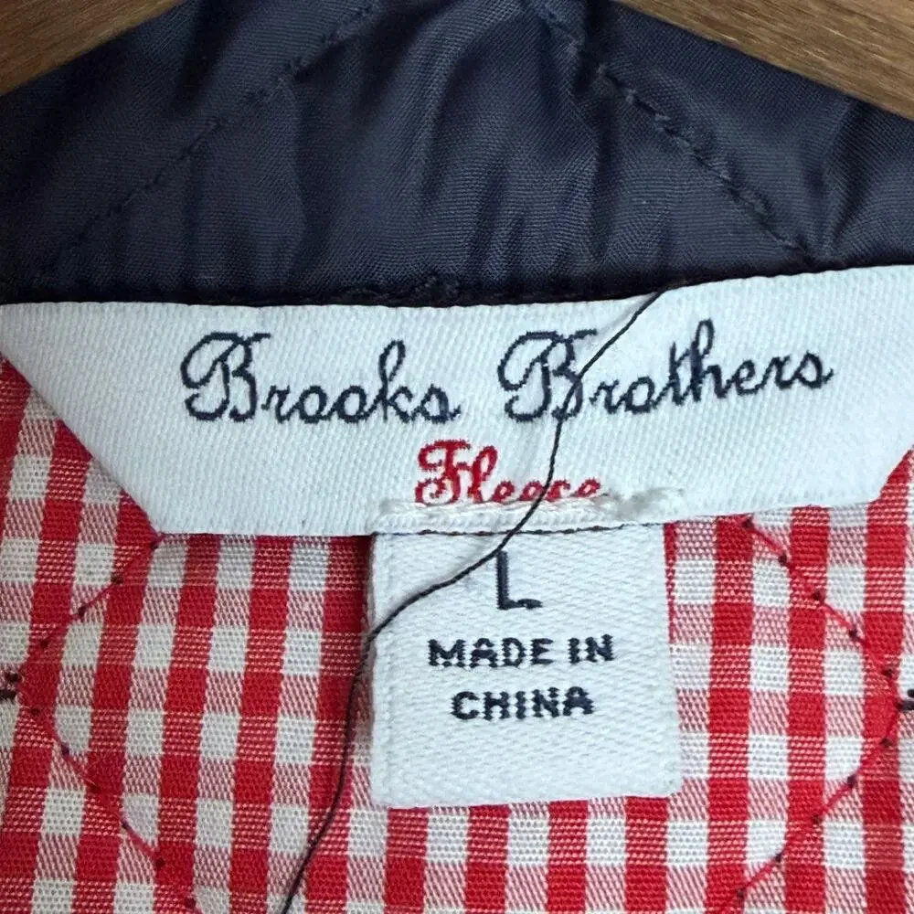Brooks Brothers Kids Quilted Jacket Navy Blue‎ Size Large